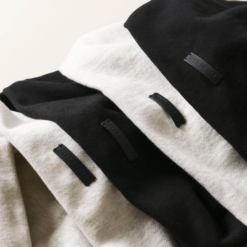 FOG 7TH Season 7 Main Line BASETBSLL Letters Flocking Printed Hooded Sweater Loose High Street American Tide Black Oats  - Image 4