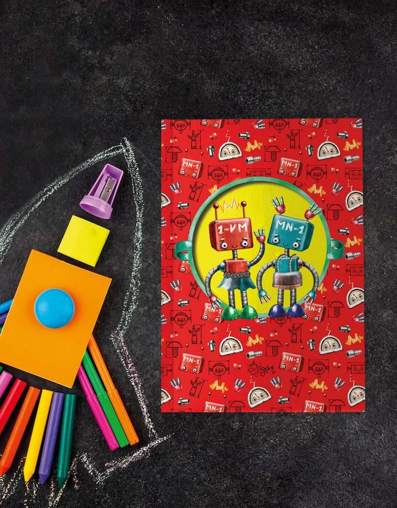 Kağıt Gemi Dükkan My Friend Robot Notebook