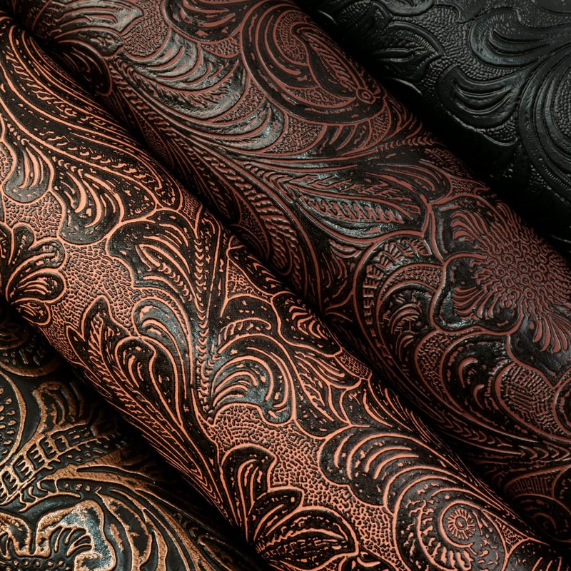 David accessories Bump Texture Faux Leather Sheet 4 Pcs 7.7" x 12.9" (20 cm x 33 cm) Plain Geometric Pattern Printed Faux Leather Fabric Sheet for DIY Bows Earrings Making Crafts (Bump Texture) - Image 2