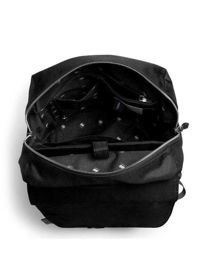 دايلي أوبجيكتز حقيبة ظهر DailyObjects Monkey Shoulder Black Taiga (19 لترًا) للمكتب والاستخدام اليومي | مصنوعة من مواد معاد تدويرها بنسبة 100% | حقيبة كتف للسفر | تتسع لأجهزة الكمبيوتر المحمولة حتى 14 بوصة | أحزمة كتف مبطنة متعددة الوظائف قابلة للتعديل وإغلاق بخطاف على شكل حرف G - Image 2