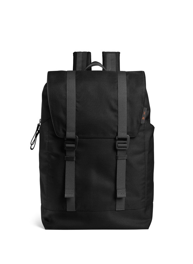 دايلي أوبجيكتز حقيبة ظهر DailyObjects Monkey Shoulder Black Taiga (19 لترًا) للمكتب والاستخدام اليومي | مصنوعة من مواد معاد تدويرها بنسبة 100% | حقيبة كتف للسفر | تتسع لأجهزة الكمبيوتر المحمولة حتى 14 بوصة | أحزمة كتف مبطنة متعددة الوظائف قابلة للتعديل وإغلاق بخطاف على شكل حرف G - Image 1