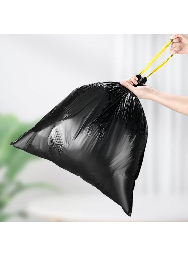 Sodolike Shangdao Drawstring Garbage Bags, Black, 45*50cm, 150 Pieces, Single-sided, 1 Micron Thick, Perforated, Hand-held, Automatic Closure - Image 3