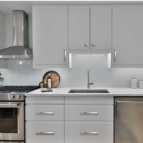 COTYKILEY 10 Pack 3.75Inch(96mm) Brushed Satin Nickel Kitchen Cabinet Handles Silver Cabinet Pulls Cabinet Door Handles Kitchen Cabinet Hardware - Image 5
