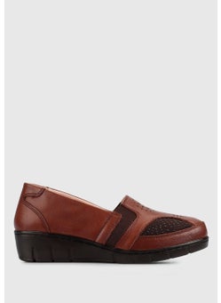 eclipse Brown Leather Women's Shoes  - Image 1