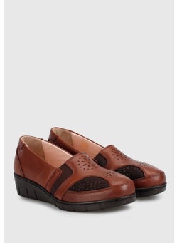eclipse Brown Leather Women's Shoes  - Image 2