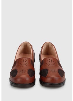 eclipse Brown Leather Women's Shoes  - Image 3