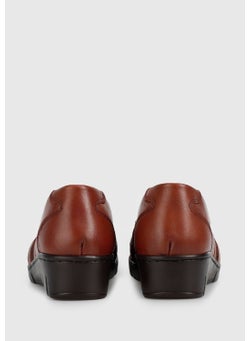 eclipse Brown Leather Women's Shoes  - Image 4