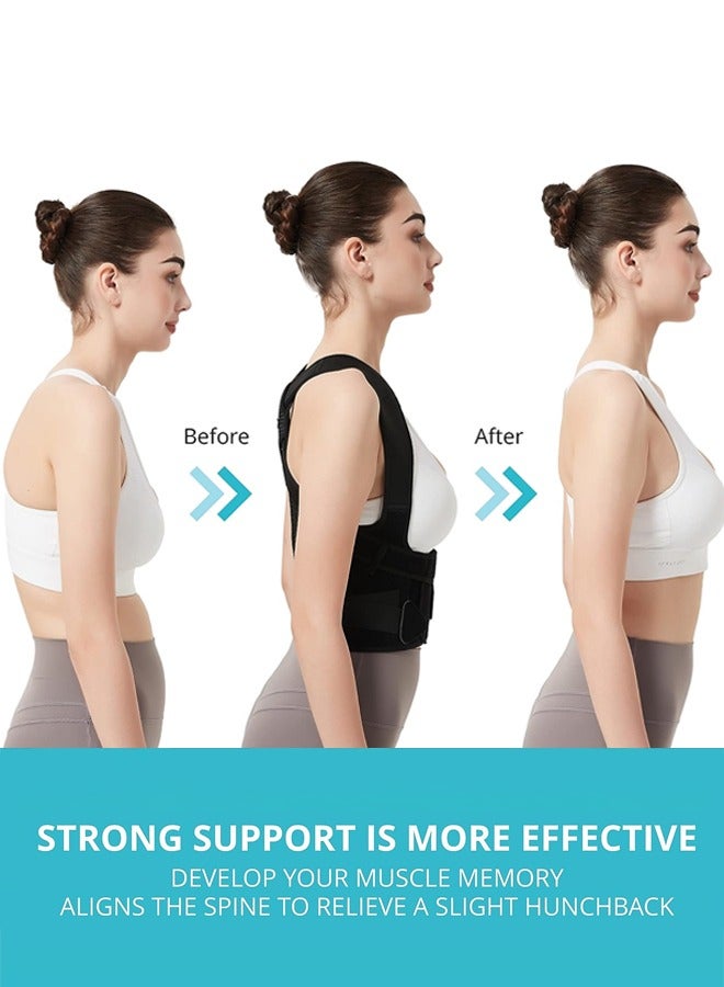GUDOO Back Brace and Posture Corrector Back Straightener Posture Corrector Scoliosis and Hunchback Correction Spine Corrector Support Back Pain Adjustable Posture Trainer - Image 3