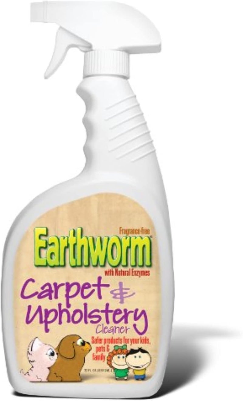 Carpet & Upholstery Cleaner Spot & Stain Remover - Natural Enzymes, Safer for Family, Environmentally Responsible - 22 oz