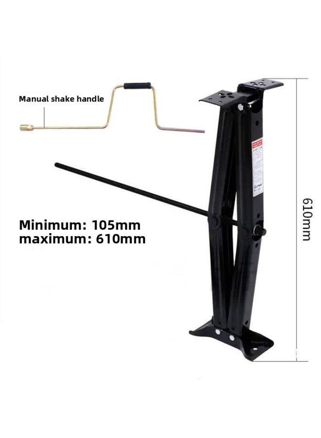 RV Legs Self-towing C- Type Square Cabin Camp Parking Stable Jack Trailer Accessories Support Wheel Legs-Color:1 Leg  - Image 3