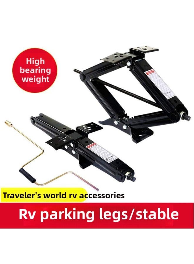 RV Legs Self-towing C- Type Square Cabin Camp Parking Stable Jack Trailer Accessories Support Wheel Legs-Color:1 Leg  - Image 2