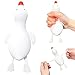 Kawaite White Duck Squishy Stress Dough Ball Animals Squeeze Fidget Toys for Kids and Adults Pull and Stretch Cute Duck Squeeze Stress Ball Squishy Toys for Anxiety Anger Autism ADHD - Image 2