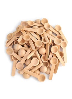 GNAFOTU 30PCS Mini Wooden Spoons Small Bath Salt Spoon Candy Spoon Baby Spoon for Spice Jars Seasoning Honey Coffee  - Image 1