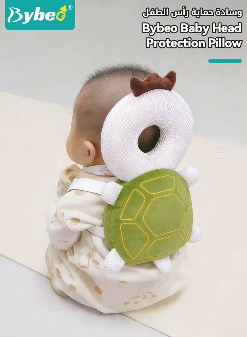 Bybeo Baby Head Protector Pillow, Adjustable Baby Head Protection Backpack, Toddlers Head Safety Pad Cushion With 2 Knee Pads for Crawling and Walking, 6 Months-3 Years - Image 2