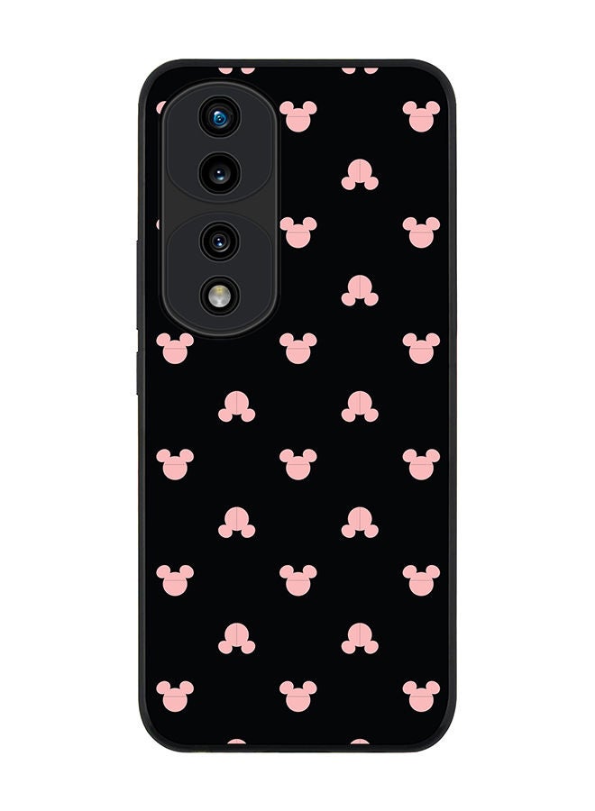 Stylizedd Rugged Black edge case for Honor 70 Pro Slim fit Soft Case Flexible Rubber Edges Anti Drop TPU Gel Thin Cover - Mickey Print - Image 1