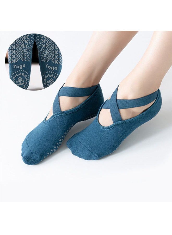 KUAZIVI - Non Slip Socks Anti-Skid Breathable Fitness Yoga Socks - Image 1