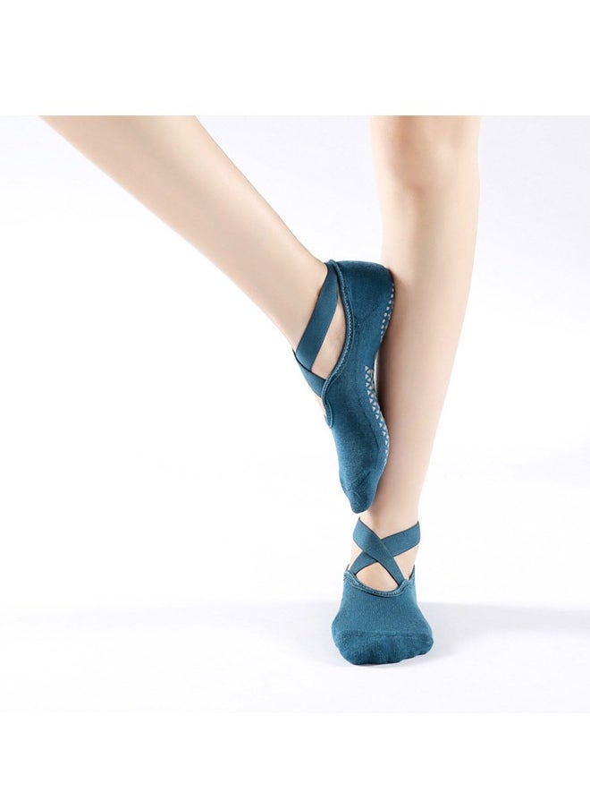 KUAZIVI - Non Slip Socks Anti-Skid Breathable Fitness Yoga Socks - Image 1