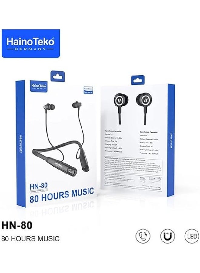 HainoTeko Germany Haino Teko HN 80 Wireless Bluetooth Neckband Earphone - Image 1