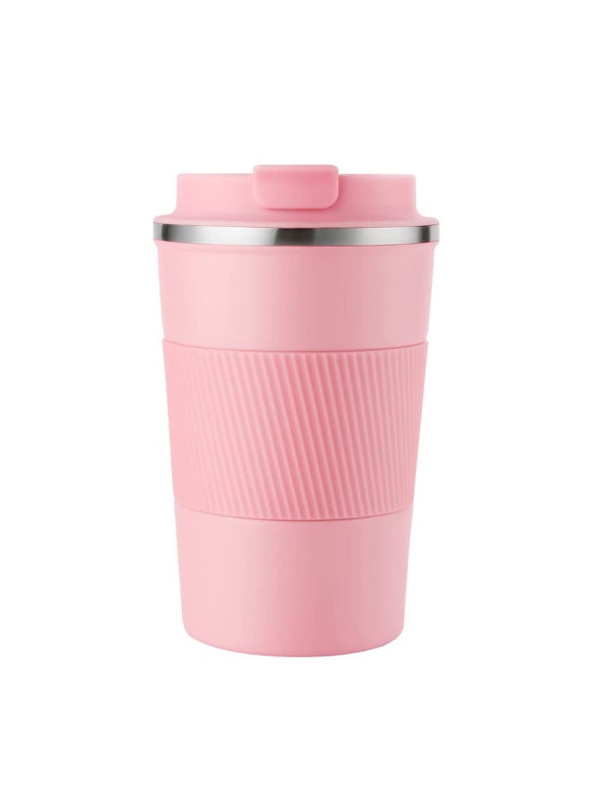 New Coffee Cup 304 Stainless Steel Silicone Non-slip Water Bottle School Travel Home Office Gift Thermos Cup