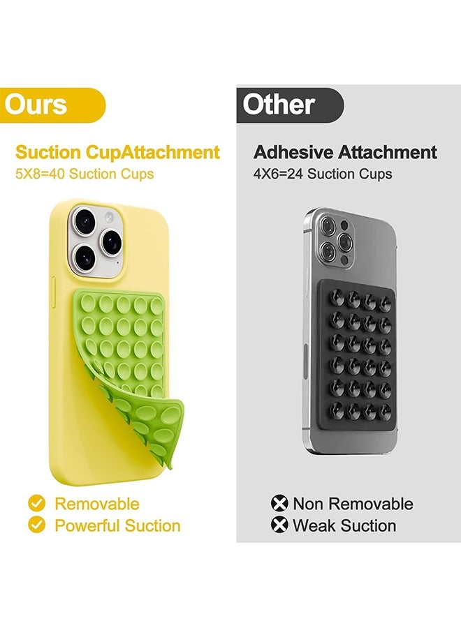 General 2 Pack Silicone Octo Cup Buddy Sticky Grip Holder for Cellphone, Silicone Suction Cup Phone Case Mount Double Sided, Hands-Free Phone Accessories Strong Grip Holder for Selfie and Video  - Image 3