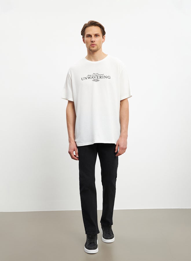 LC WAIKIKI Crew Neck Printed Jersey Men's T-Shirt - Image 2