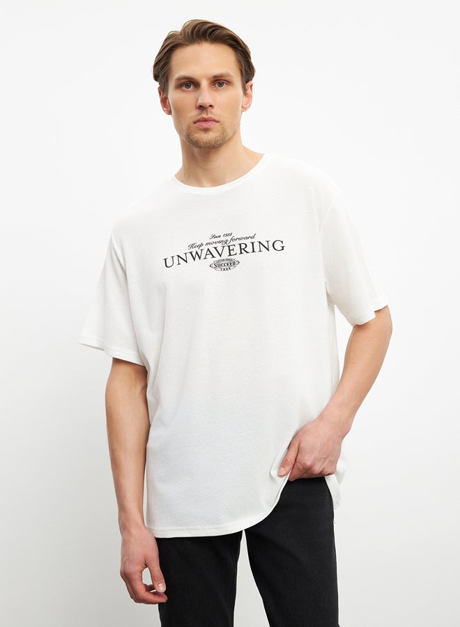 LC WAIKIKI Crew Neck Printed Jersey Men's T-Shirt - Image 1