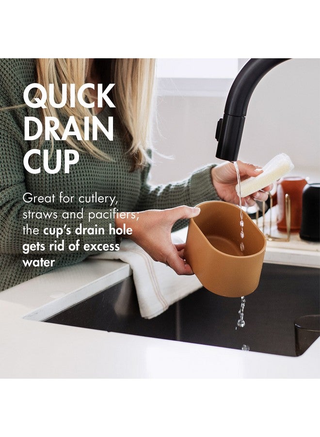 بون رف تجفيف زجاجات الأطفال Boon ARC Modular - يتضمن حصيرة تجفيف من السيليكون، وكوب ملحق، ورف زجاجات سلكي بسبعة رؤوس - مستلزمات الأطفال - Image 3