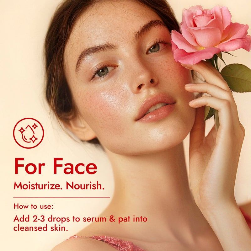 hana H'ana Rose Essential Oil - 1.02 Fl Oz - for Hair, Skin, Diffuser, Aromatherapy, DIY Candle & Soap Making - Image 3