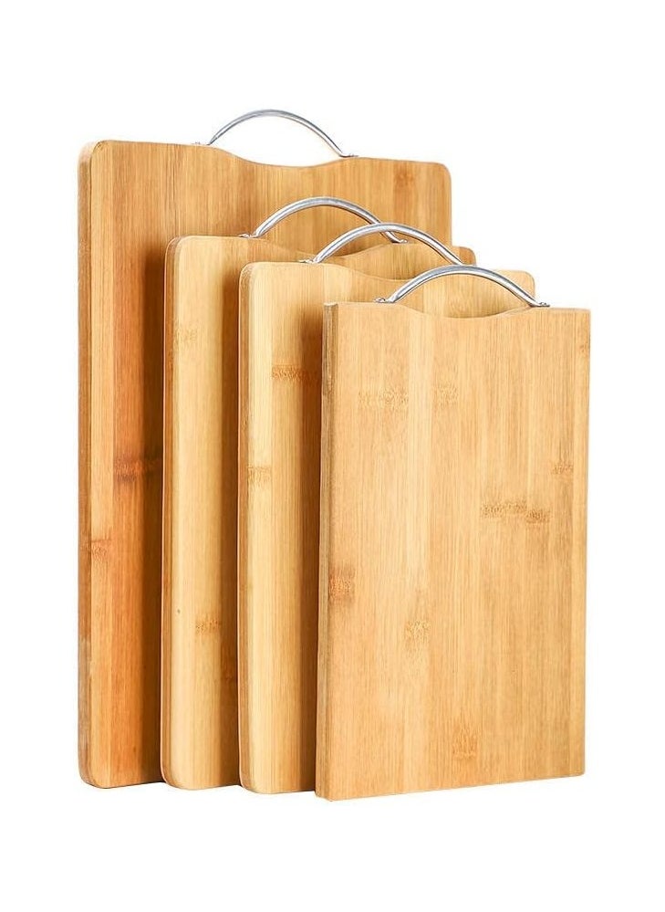 VIO Large Bamboo Wooden Cutting Chopping Dicing Serving Board for Vegetables Fruits Meat and Seving Cheese Breads Sushi Environment Friendly Moisture Resistant Long Lasting Size L 40 B 30 CM  - Image 3