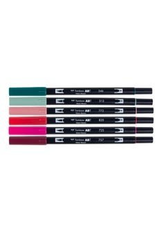 Tombow Tombow 56237 Dual Brush Pen Art Markers, Very Berry, 6-Pack  - Image 2