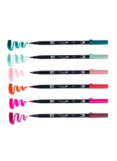 Tombow Tombow 56237 Dual Brush Pen Art Markers, Very Berry, 6-Pack  - Image 3