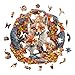 SECOGM Wooden Puzzles for Adults Animal Fox Wood Puzzles Adult Unique Animal Shape Wooden Jigsaw Puzzles for Adults Birthday Gifts for Puzzle Lovers Family 134 134in 300 Pieces - Image 4