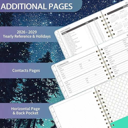 Lortarl 2026-2029 Monthly Planner - Monthly Planner 2026-2029 from July 2026 - June 2029, 3 Year Planner with Tabs and Pocket, 8.5" x 6.4" - Image 4