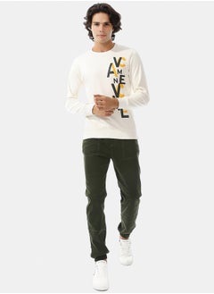 Andora Stitched Elastic Waist Casual Pants  - Image 1