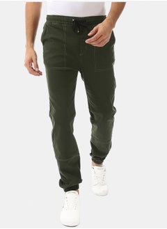 Andora Stitched Elastic Waist Casual Pants  - Image 4
