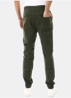Andora Stitched Elastic Waist Casual Pants  - Image 5
