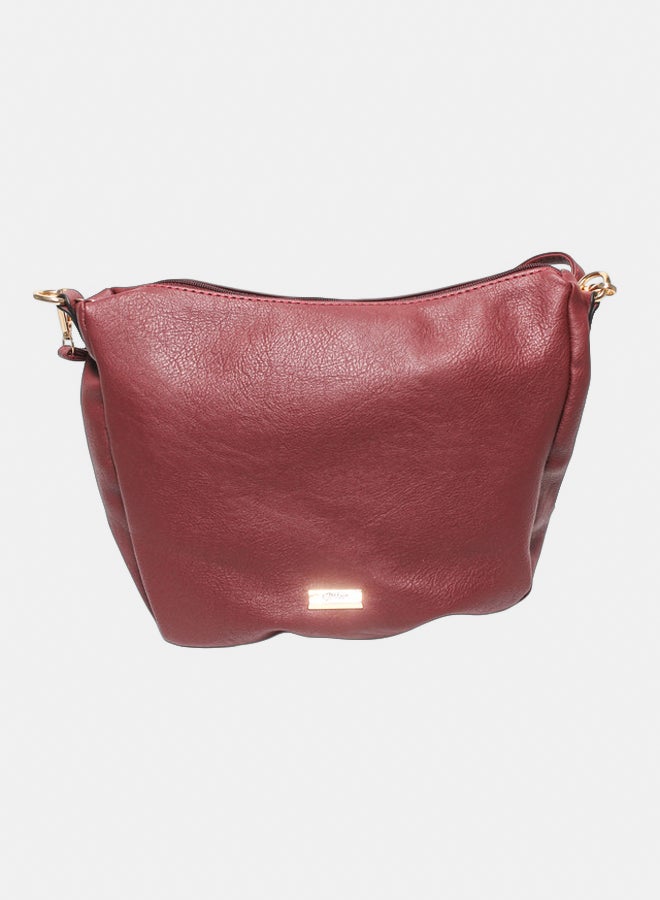Glitter Women Hand Bag - Burgundy - Image 1