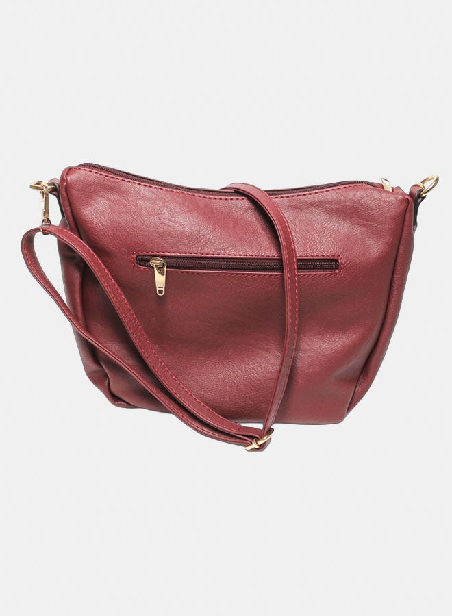 Glitter Women Hand Bag - Burgundy - Image 2