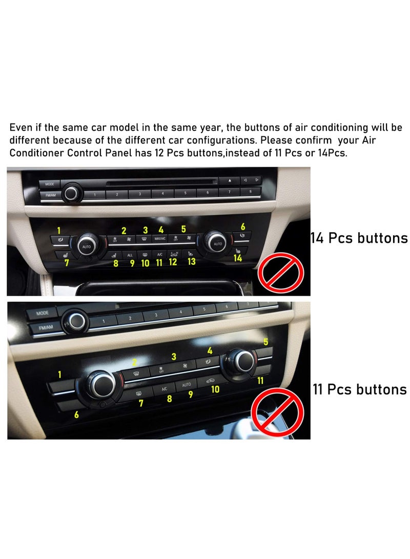 KISSUN For Bmw A/C Climate Control Burtton Black - Image 3