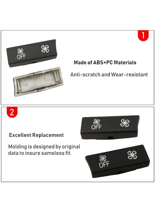 KISSUN For Bmw A/C Climate Control Burtton Black - Image 5