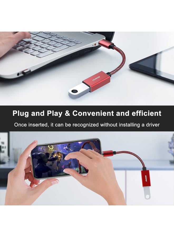 Benfei محول USB C إلى USB 3.0، عبوة 2 محول USB C إلى A ذكر إلى أنثى متوافق مع MacBook 2022 2021 2020، Samsung Galaxy Note 20، Galaxy S20 S21، Google Pixel، Nexus، والمزيد - Image 3