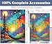 ijbnhd Van Gogh Diamond Art Kits for Adults Starry Sky Diamond Painting Kits for Adults Full Drill Round Abstract Landscape Gem Art Kits for Home Wall Decor 12x16in - Image 2