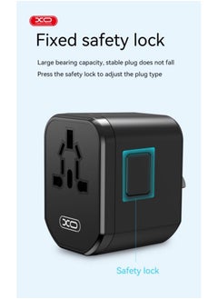 XO INET Universal Travel Adaptor Charger Multi Port PD 20W Fast Charge  - Image 2