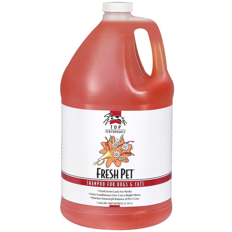Top Performance Fresh Pet Shampoo, 1-Gallon,Black - Image 1