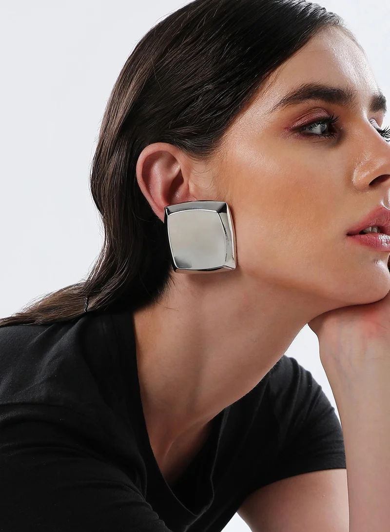 SOHI  Geometric Shaped Slab Artificial Drop Earring Jewellery  | Best Price UAE