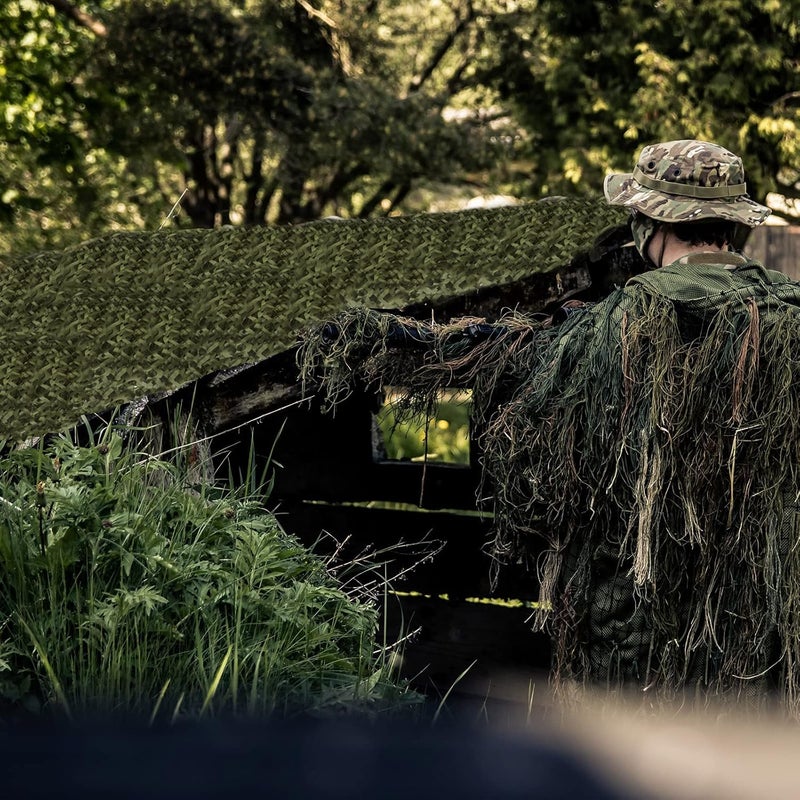 RAISCO 5X50 Feet Jungle Hunting Blind Camo Net Camouflage Nets Military Surplus for Shooting, Party Decoration, Photograph, Vahicle Cover, Sunshade Jungle Color Combination - Image 5