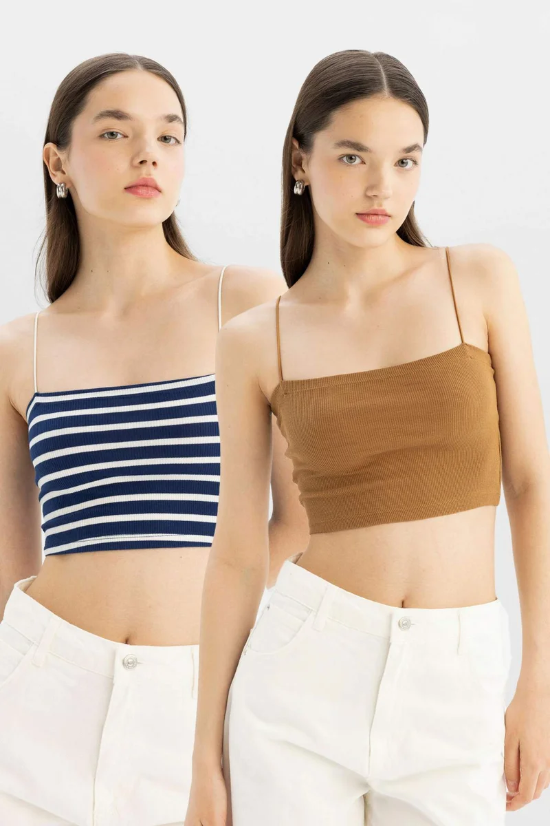 Crop Top Ribana 2 Piece Crop Top