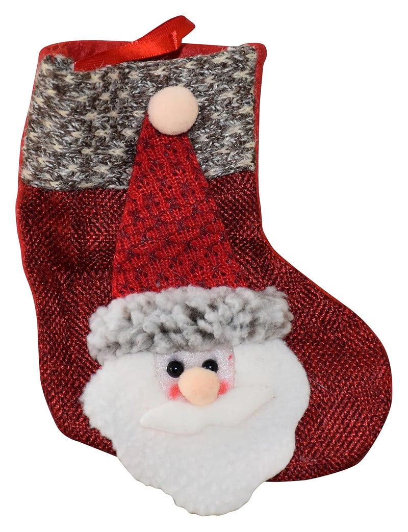 My Party Suppliers Jagmag Christmas Santa Stockings Decoration Socks Cute Ornaments Festival Party Xmas Tree Hanging Decoration Christmas Tree Pendant Gift BagSanta Decoration Christmas Stockings - Image 1