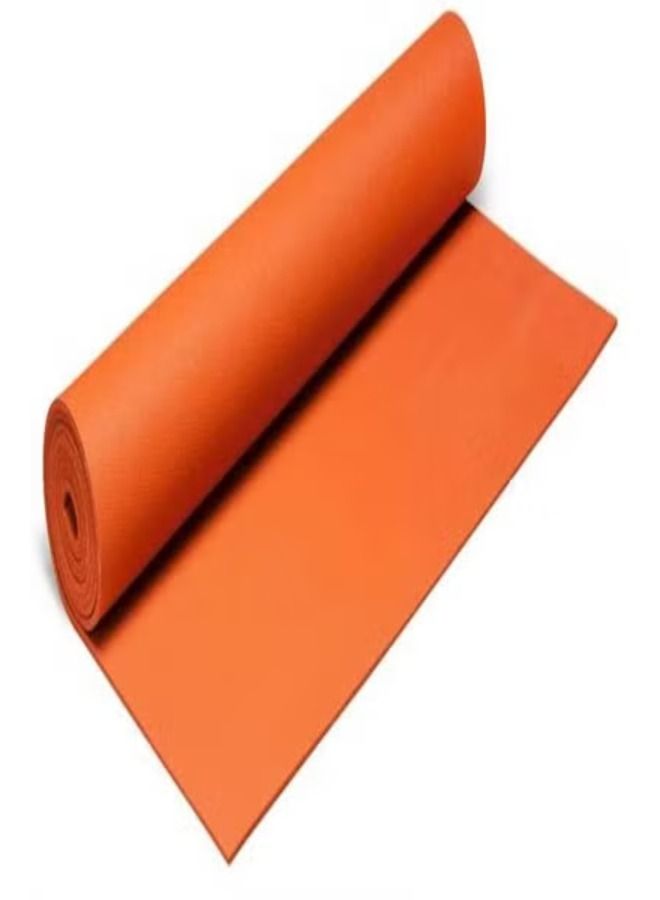 أكاليكس سميكة اليوغا حصيرة دائم عدم الانزلاق البرتقال 6 مليمتر