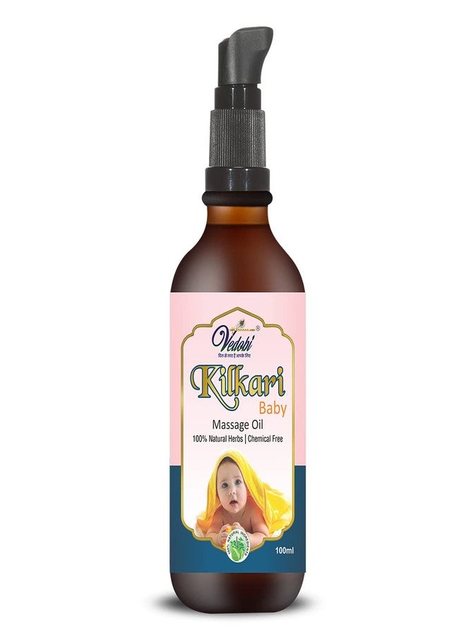 Vedobi Baby Massage oil for New Born 100ml Healthy Bones and Strong Immunity 100% Ayurvedic Product - Image 1